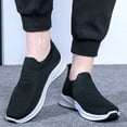 thumbnail image 2 of Mepaouo Mens Walking Shoes Lightweight Mesh Running Slip on Fashion Tennis Sneakers Knit Casual Flats, 2 of 5