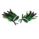 thumbnail image 3 of 2 calentadores de brazos de felpa para carnaval, baile, Brasil, Halloween, mujeres verde, 3 of 9