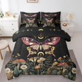 thumbnail image 1 of YST Butterfly Moth Comforter Set, King Size, Trippy Gothic Mushroom, 7-Piece, Boho Halloween Stars Moon, 1 of 5