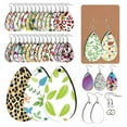 thumbnail image 2 of Sublimation Blank Earrings Unfinished Teardrop Heat Transfer Earring Pendant with Earring Hooks and Jump Ring 250 Pieces, 2 of 9