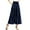Navy, variant on Womens Skirts Solid Color Summer Layered Wooden Ear Trim High Waist Elastic Lace Ruffled Edge Skirt Outwear,Yellow,S