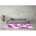 thumbnail image 3 of Ahgly Company Indoor Square Abstract Pink Modern Area Rugs, 5' Square, 3 of 4