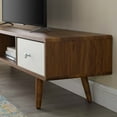 thumbnail image 6 of Modway Transmit 70" Media Console Wood TV Stand in Walnut White, 6 of 7