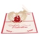 thumbnail image 1 of Tarjetas de felicitación 3D hechas a mano con sobre para San Valentín. Regalos para parejas., 1 of 6