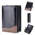 thumbnail image 3 of Cartera de PU para hombre, tarjetero de cuero liso, billetera delgada para hombre, billetera minimalista para hombre, 3 of 5