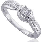 1/10 Carat T.w Sterling Silver Promise R