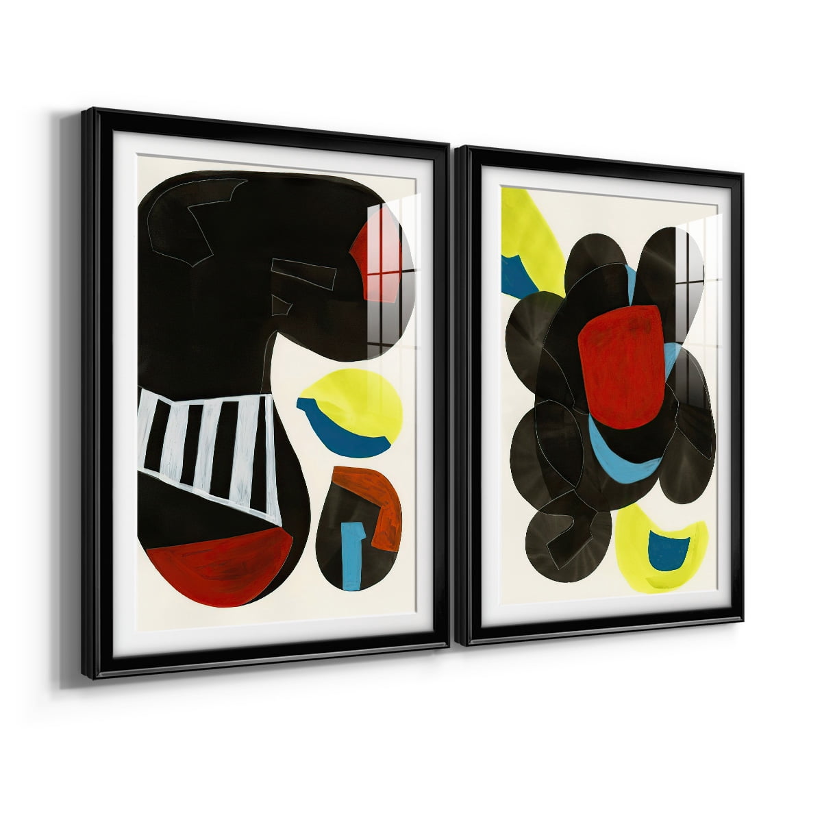 Wexford Home Barcelona I Premium Framed Print, 30.5" x 42.5" - Ready to Hang, Black (Set of 2)