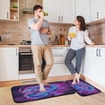 thumbnail image 2 of GZHJMY Kitchen Rugs 2 Piece Waterproof Non Slip Kitchen Mat Dragon Purple Kitchen Rug Set for Sink Office Kitchen Cafe, 19.7"x47.2"+19.7"x27.6" Carpet Runner, 2 of 7