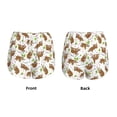thumbnail image 5 of Lsque Cute Sloth Printed Women's Running Shorts with Liner Pockets,Elastic Quick Dry Workout Athletic Gym Yoga Shorts,Womens High Waist Shorts-Small, 5 of 9