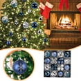 thumbnail image 5 of 44Pcs Blue & Silver Christmas Ornaments Set - Shatterproof Glitter Snowflake Balls for Xmas Tree, Wreath & Wedding Decor (12 Large & 32 Mini), 5 of 9
