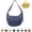 Blue, variant on Regularlyk Crossbody Bag, Regularlyk Crescent Bag for Women, Fashion Plain Color Nylon CrossbodyBag, Large Capacity