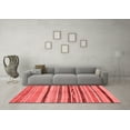 thumbnail image 3 of Ahgly Company Machine Washable Indoor Rectangle Oriental Red Modern Area Rugs, 2' x 4', 3 of 4