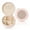 Pink, variant on Polka Dot Print Portable Jewelry Box,Round Mini Leather Travel Jewelry Case,Small Travel Jewelry Organizer,Jewelry Holder for Ring Necklace Earring for Women Girls-White