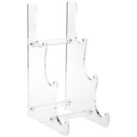 Plymor Clear Acrylic 3-Tier Display Easel, 15.75" H x 6.75" W x 10.125" D (For 10" - 12" Plates)