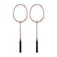 thumbnail image 1 of jinwen Badminton Rackets 2Pcs Badminton Equipment for Beach Indoor Outdoor Backyard Red, 1 of 8