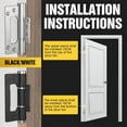 thumbnail image 5 of NOGIS 2 Pack Non-Mortise Door Hinges,5 Inch Self Closing Door Hinges, 175° one-Way Internal Opening, Adjustable Closing Speed and Force (Silver), 5 of 7