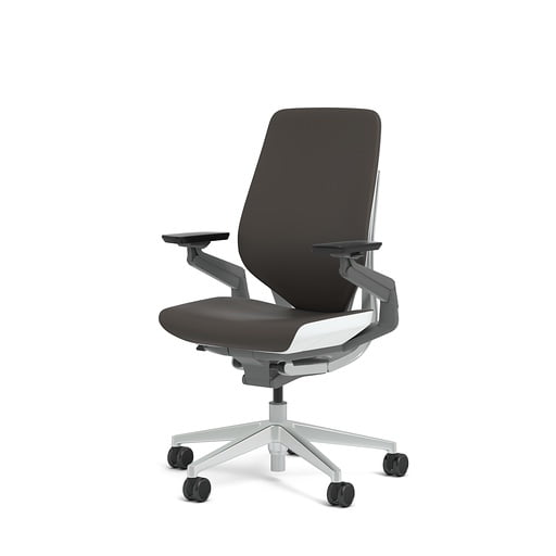 Steelcase Gesture Office Chair Black Steelcase Leather, High Seat
