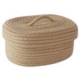 thumbnail image 4 of GETAJGHSD Cotton Rope Woven Storage Basket with Lid Khaki Multi-Purpose Decorative Box, 4 of 8