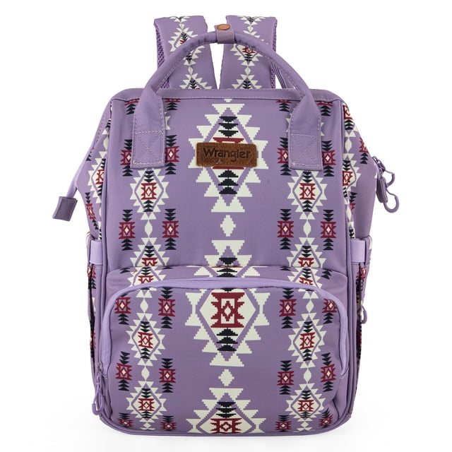 Mochila Montana West Wrangler Bolso para Pañales Azteca 27x36x18 cm