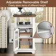 thumbnail image 5 of FAGAGA End Tables with Charging Station for Living Room, Wooden Nightstand for Bedroom, White, 5 of 12