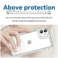 thumbnail image 4 of Feishell Clear Case for iPhone 11 6.1 inch,Shockproof Hybrid Soft TPU Bumper Anti-Scratch Hard Acrylic Back Transparent Slim Phone Case Cover for iPhone 11,Clear, 4 of 8