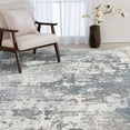 thumbnail image 1 of Valoria Cream and Blue Woven Area Rug, 1 of 7