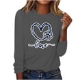 thumbnail image 2 of Elvqul Going Out Shirts for Women Crewneck Tops Long Sleeve Pullover Casual Womens Shirts Lightweight, 2 of 4