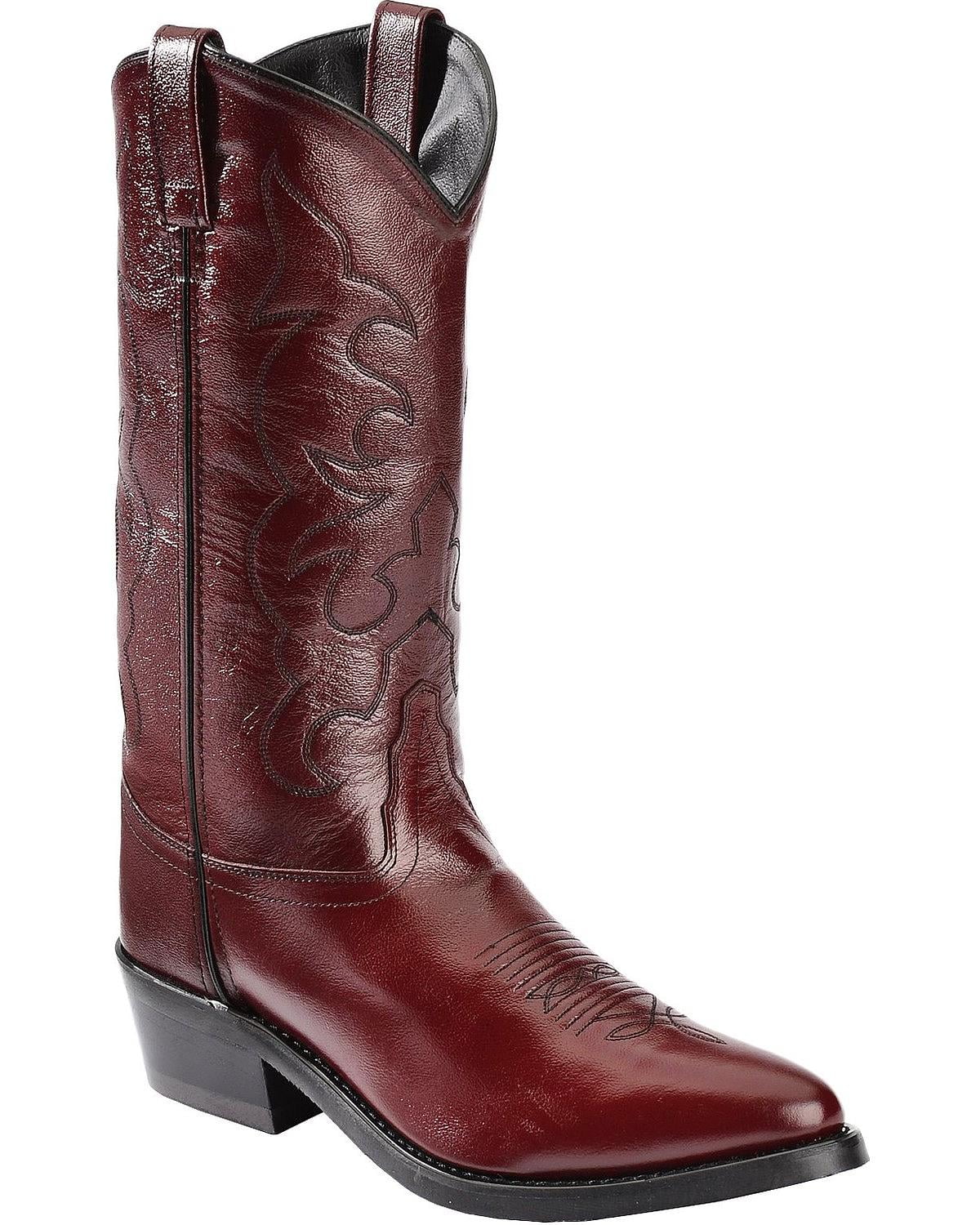 Old West Jama Old West Men's Narrow Round Toe Cowboy Work Boots