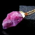 thumbnail image 2 of PVCS 1 Pce Collier en Cristal de Pierre Naturelle Pendentif en Quartz Plaqué Or, 2 of 8