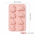thumbnail image 2 of Santa Baking Mold Dessert Tray French Pudding Maker Holiday Decorating Cavity Nonstick Pan For Festive Winter Celebrations And Family Parties , Pink C, 2 of 6