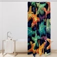 thumbnail image 2 of Starfish Waterproof Printed Bathroom Curtain Set with Hooks - Stylish Bathroom Decoration, 2 of 5