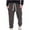 Dark Gray, variant on IROINNID SweatPants For Men Solid Color Lace Up Elastic Sports Pants Elastic Waist Pants
