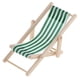 thumbnail image 3 of Casa de en Miniatura 1:12 Sunbath Lounge Playa Silla de Jardín Rayas Blancas, 3 of 7