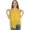 freesia yellow, variant on Scarf from Nepal with Woven Stripes – peach
