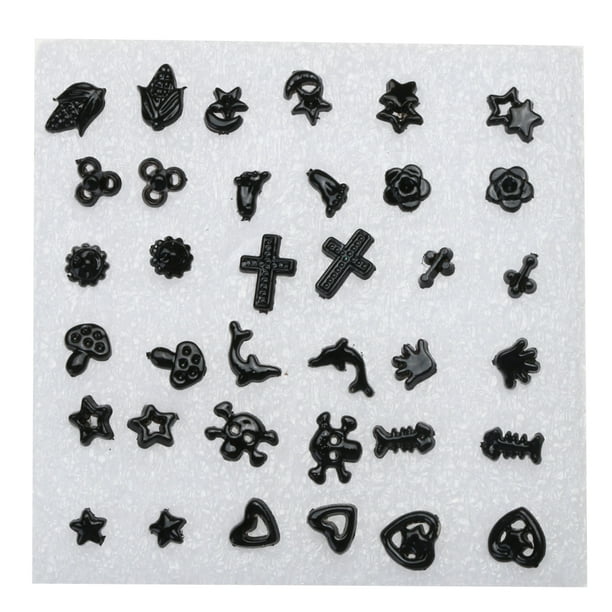 Kuymtek 18 Pares Aretes Plástico A La Juegos Aretes Simples (negro)