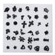 thumbnail image 1 of Kuymtek 18 Pares Aretes Plástico A La Juegos Aretes Simples (negro), 1 of 9