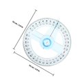 thumbnail image 2 of HONITANO 6Pcs Plastic Circle Ruler with 360 Degree Clear Protractor for Math Measurement and Drawing, 2 of 7