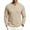 MY21-Khaki, variant on MiYuan Mens Quarter Zip Shirts Casual Winter Fall Knit Textured Long Sleeve Shirt Beach Vacation Stretchy Golf Shirts