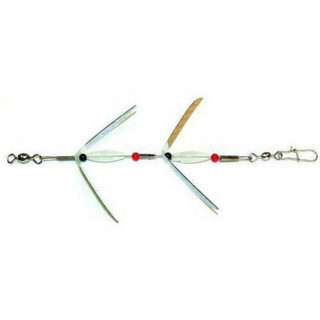 UPC: 0043557700016 | Mack s Lure Hot Wings 1/10 oz Green Sparkle and Red Sparkle