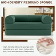 thumbnail image 3 of Modern 3-Person Convertible Sleeper Sofa Bed, 4-in-1 loveseat Sleeper, Comfy Removable Floor Couch for Living Room with Detachable and Washable Fabric, 3 of 9