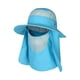thumbnail image 5 of Sombreros de pesca con solapa de cuello desmontable, sombrero de pescador con protección solar para verano Azul claro, 5 of 9