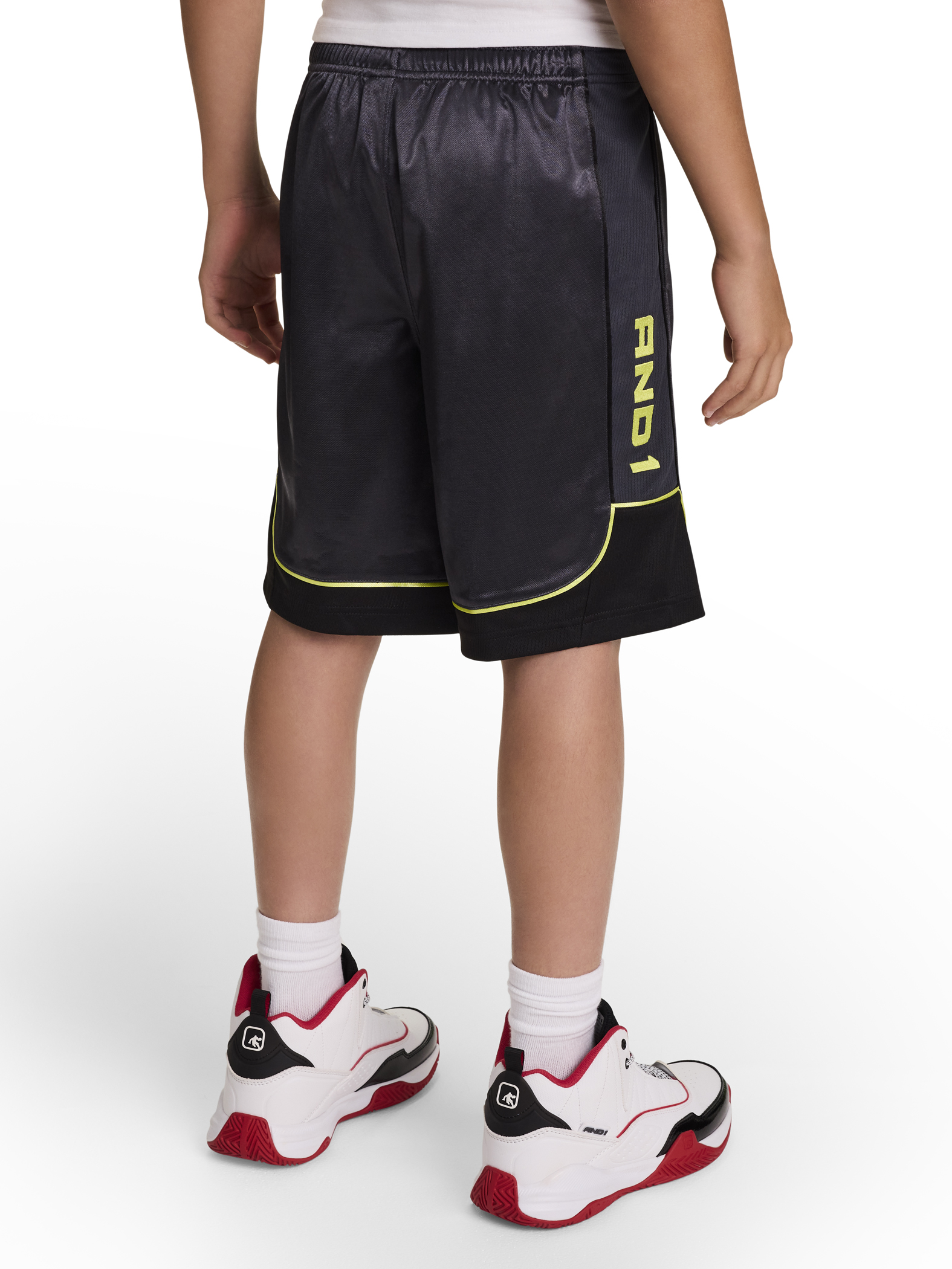 AND1 Boy's All Court Basketball Athletic Shorts, Sizes 4-18