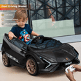 thumbnail image 2 of VOLTZ TOYS Lamborghini SIAN FKP 37 12V Ride on Car with Scissor Doors and Remote Control, Licensed - Black, 2 of 7