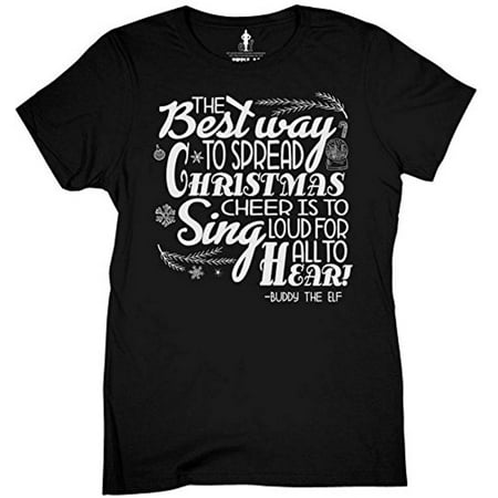 Ripple Junction Elf The Best Way to Spread Xmas Cheer Women's T-Shirt (Best Way To Sell T Shirt Designs)