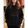 thumbnail image 2 of Joyful Winter Christmas Hoodie for Men Women, Holiday Pullover Hooded Sweatshirt, Cozy Cotton Poly Blend, Funny Winter Xmas Gift Outfit, 2 of 5
