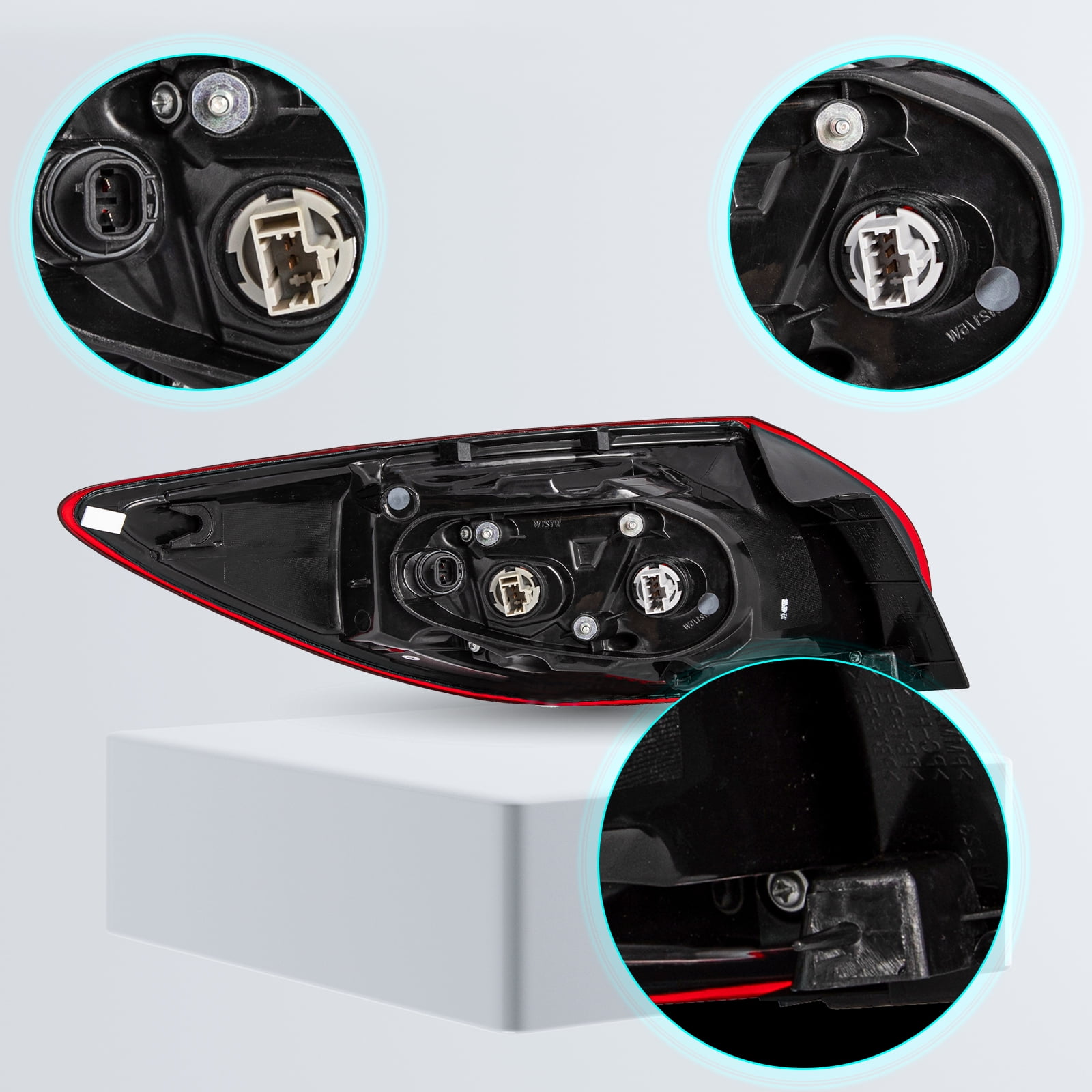 For 2013-2016 Mazda CX-5 Passenger Side Tail Light Outer Body Mounted Bulb Type