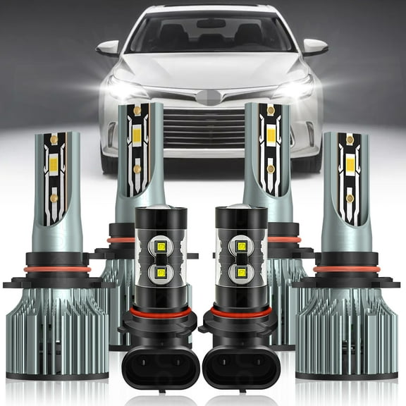 For Toyota Avalon 2000-2007 LED Headlight High&Low Beam   Fog Light Bulbs White
