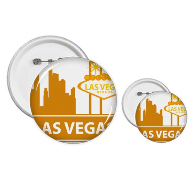 Bienvenido a las Vegas, Nevada, Estados Unidos Insignia insignia botón diseño conjunto