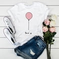 thumbnail image 3 of Camiseta de manga corta con estampado de latido de corazón de leopardo para mujer, ropa estampada Harajuku, Top de mujer, verano, novedad, 3 of 5