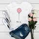 thumbnail image 3 of Camiseta de manga corta con estampado de latido de corazón de leopardo para mujer, ropa estampada Harajuku, Top de mujer, verano, novedad, 3 of 5